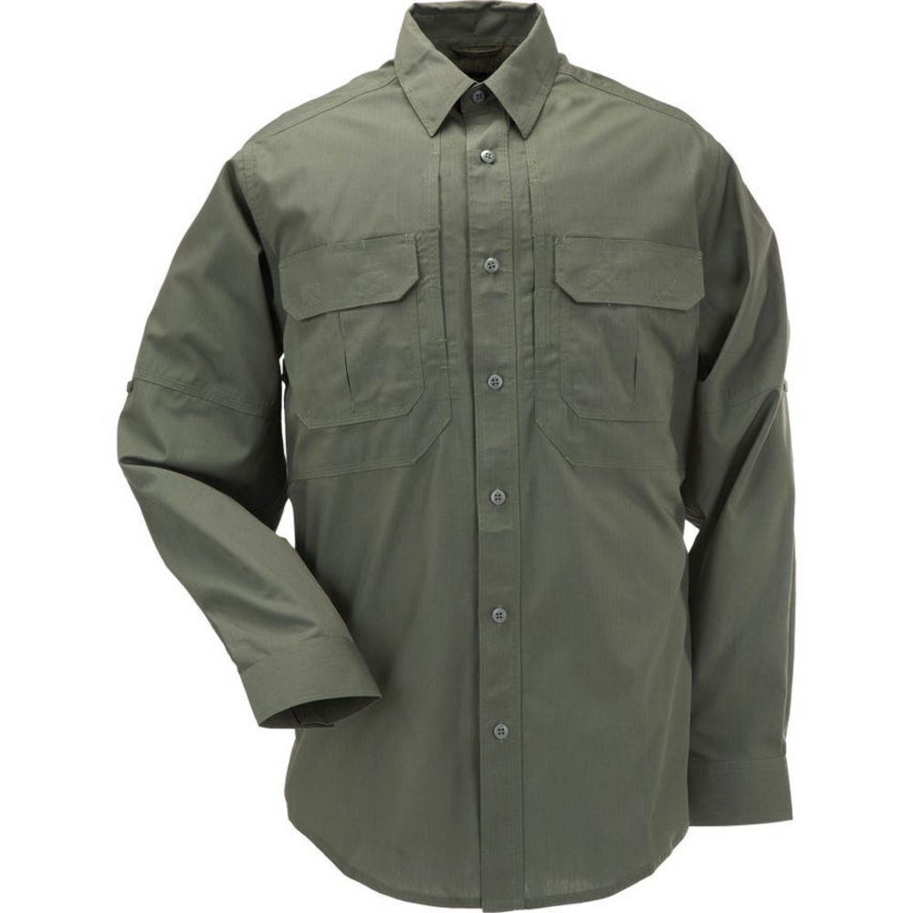 5.11 Tactical Green Casual Button Down Shirt Durable Design